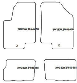 Alfombrillas para Kia Soul 01.2009-02.2014 MTM One