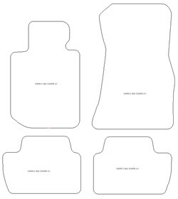 Alfombrillas para BMW Serie 2 (G42) / M2 Coupe (G87) Coupe 2021- MTM One