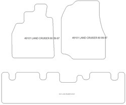 Alfombrillas para Toyota Land Cruiser 80 1989-1997 MTM One