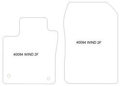 Alfombrillas para Renault Wind 2010-2013 MTM One