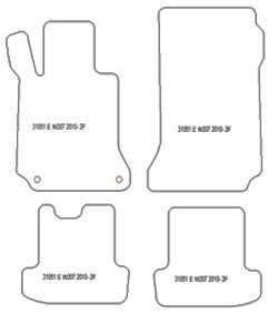 Alfombrillas para Mercedes Clase E (A207) Cabrio 2010-09.2017 MTM One