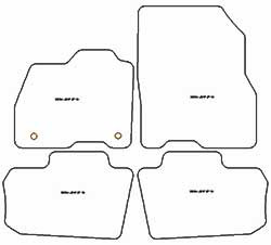 Alfombrillas para Nissan Leaf 12.2010-12.2017 MTM One