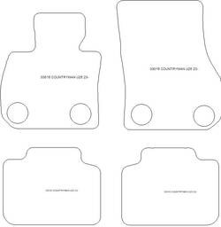Alfombrillas para Mini Countryman (U25) C/D/S 11.2023- MTM One