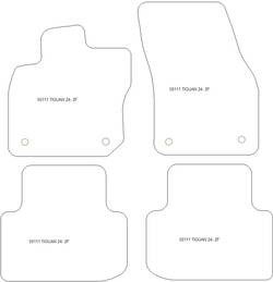 Alfombrillas para Volkswagen Tiguan III (tambien Mild-Hybrid) 2024- MTM One