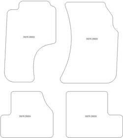 Alfombrillas para Nissan 200SX (S13) 1989-1993 MTM One