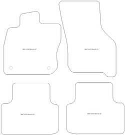 Alfombrillas para Cupra Leon (fixing distance 335 mm) 5 puertas / Sportstourer 2020- MTM One