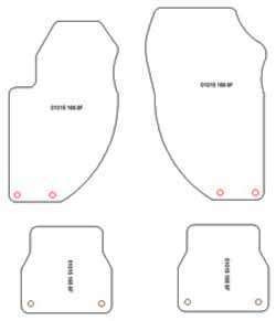 Alfombrillas para Alfa Romeo 166 1998-2007 MTM Plus