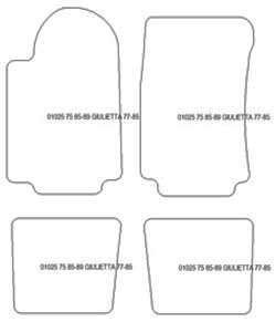 Alfombrillas para Alfa Romeo 75 1985-1989 MTM Plus