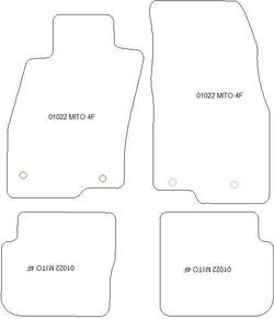 Alfombrillas para Alfa Romeo Mito 09.2008-12.2018 MTM Plus