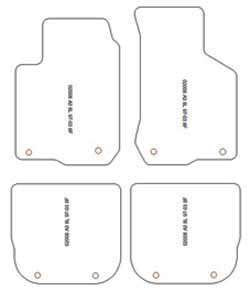 Alfombrillas para Audi A3 (8L) 1997-04.2003 MTM Plus