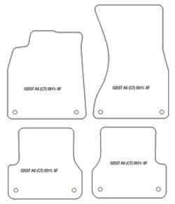 Alfombrillas para Audi A6 (C7) Avant 09.2011-08.2018 MTM Plus