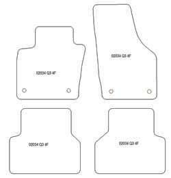 Alfombrillas para Audi Q3 I (8U) 2011-06.2018 MTM Plus