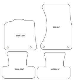 Alfombrillas para Audi Q5 I (8R) 11.2008-2016 MTM Plus