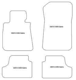 Alfombrillas para BMW Serie 3 (E93) Cabrio 2007-2013 MTM Plus