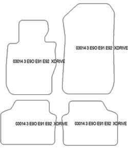 Alfombrillas para BMW Serie 3 (E91) Touring X-Drive 09.2005-11.2012 MTM Plus