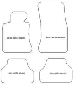 Alfombrillas para BMW Serie 5 (E60) 07.2003-02.2010 MTM Plus