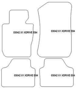 Alfombrillas para BMW X1 (E84) X-Drive 2009-2015 MTM Plus