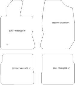 Alfombrillas para Chrysler PT Cruiser 2000-2010 MTM Plus