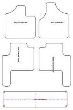 Alfombrillas para Chrysler Voyager IV 04.2001-2007 MTM Plus