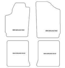 Alfombrillas para Citroen Berlingo 1996-2002 MTM Plus