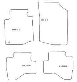 Alfombrillas para Citroen C1 2005-06.2014 MTM Plus