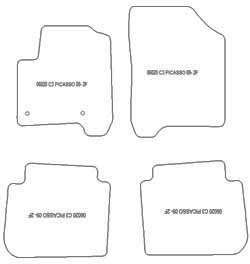 Alfombrillas para Citroen C3 Picasso 2009- MTM Plus