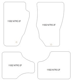 Alfombrillas para Dodge Nitro 2007-12.2011 MTM Plus