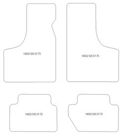 Alfombrillas para Fiat 500 1957-1975 MTM Plus