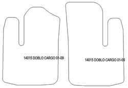 Alfombrillas para Fiat Doblo I van 2001-2010 MTM Plus