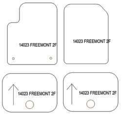 Tappetini per Fiat Freemont 7 posti 2011- MTM Plus