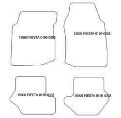 Alfombrillas para Ford Fiesta IV 1994-2001 MTM Plus