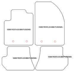 Alfombrillas para Ford Fusion 2005-2012 MTM Plus