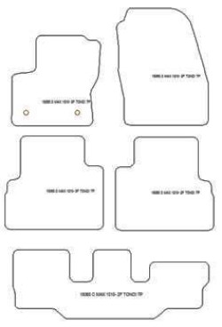 Alfombrillas para Ford Grand C-Max 11.2010-06.2019 MTM Plus