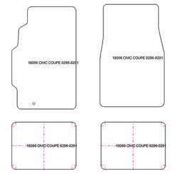 Alfombrillas para Honda Civic VI Coupe 1995-2000 MTM Plus