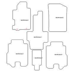 Alfombrillas para Honda FR-V 2004-2010 MTM Plus