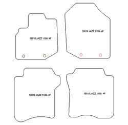 Alfombrillas para Honda Jazz 11.2008-2012 MTM Plus