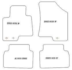 Alfombrillas para Hyundai ix35 2010-2015 MTM Plus