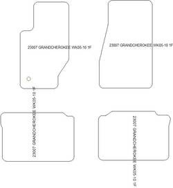 Alfombrillas para Jeep Grand Cherokee III (WK) 2005-2010 MTM Plus
