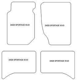 Alfombrillas para Kia Sportage I 1993-2003 MTM Plus