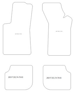 Alfombrillas para Lancia Delta I 1979-1993 MTM Plus