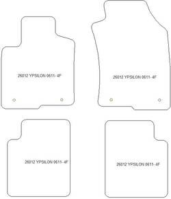 Alfombrillas para Lancia Ypsilon (846) (tambien Hybrid) 06.2011-07.2024 MTM Plus