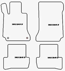 Alfombrillas para Mercedes Clase C (W204) 04.2007-02.2014 MTM Plus