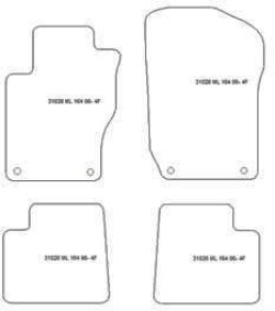 Alfombrillas para Mercedes Clase M (W164) / ML 08.2005-2011 MTM Plus