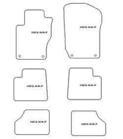 Alfombrillas para Mercedes Clase GL (X164) 02.2006-2012 MTM Plus