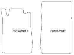 Alfombrillas para Mercedes SLK (R170) 1996-04.2004 MTM Plus