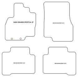 Alfombrillas para Mitsubishi Grandis 5 asientos 2004-2011 MTM Plus