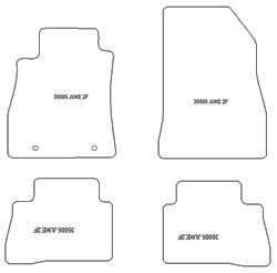 Alfombrillas para Nissan Juke I 2010-08.2019 MTM Plus