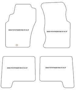 Alfombrillas para Nissan Pathfinder (R50) 09.1997-2004 MTM Plus