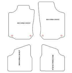 Alfombrillas para Opel Corsa C 2001-2006 MTM Plus