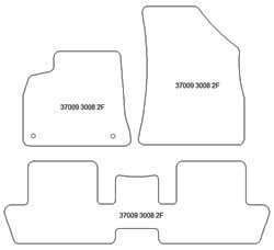 Alfombrillas para Peugeot 3008 I 2009-10.2016 MTM Plus